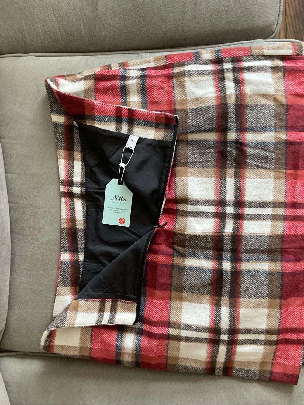 Red Plaid Mini Skirt - Classic Tartan Style